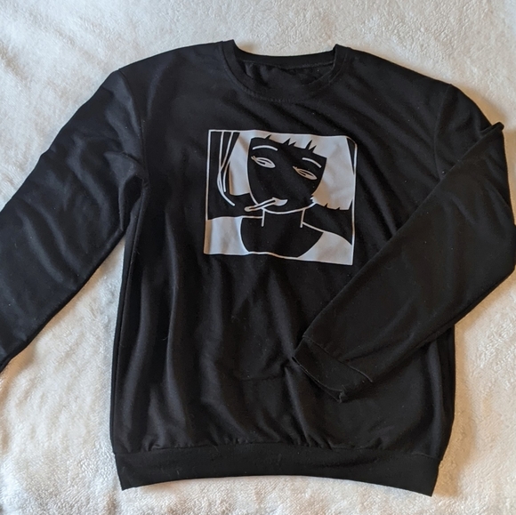 ANIME GRAPHIC LONG SLEEVE SHIRT - Picture 1 of 2
